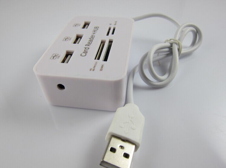 Multifunctional Card Reader and USB 2.0 Hub