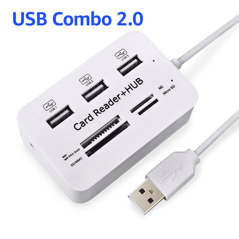Multifunctional Card Reader and USB 2.0 Hub
