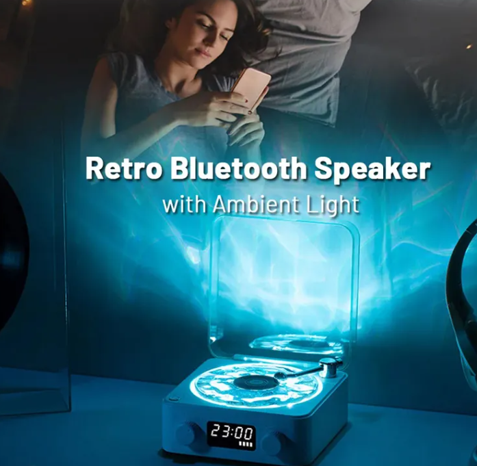 Retro Bluetooth Turntable Speaker