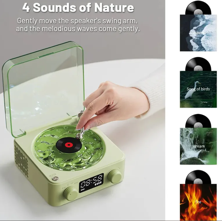 Retro Bluetooth Turntable Speaker