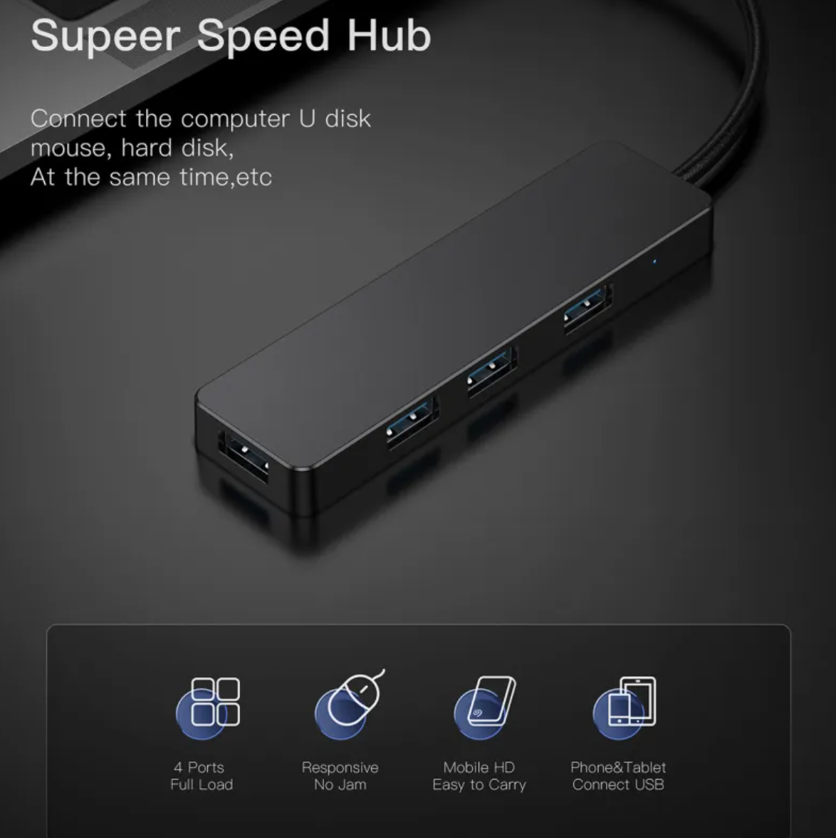 4-in-1 Type-C HUB Expansion Adapter