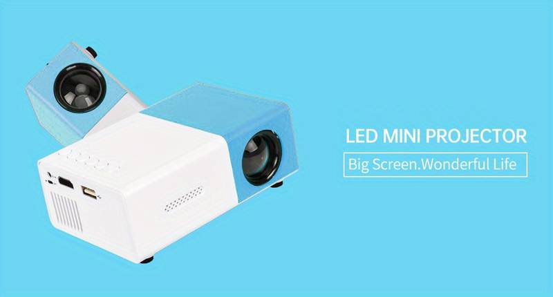 Mini Projector for Android/iOS/Windows - HDMI/USB/SD