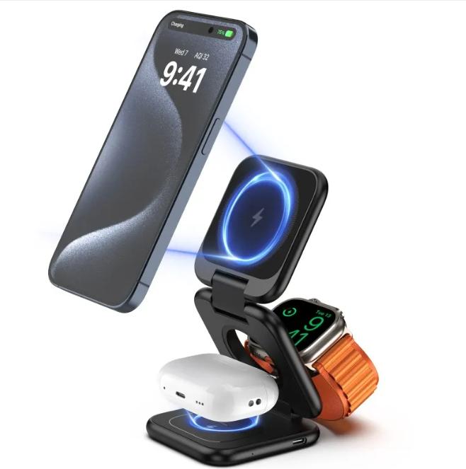 3-in-1 Magnetic Wireless Charger