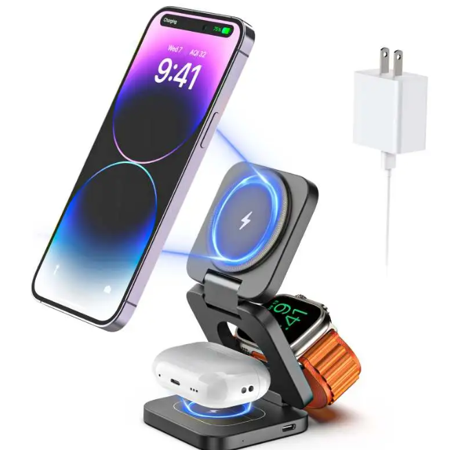 3-in-1 Magnetic Wireless Charger