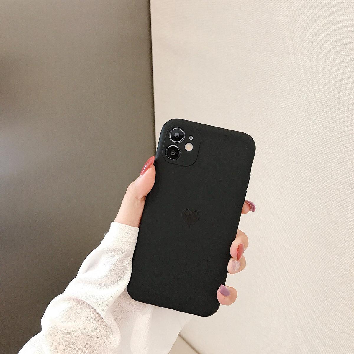 Frosted Heart Phone Case