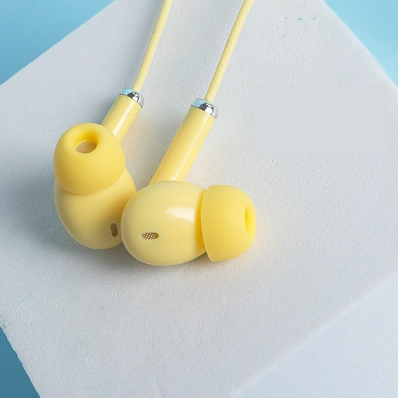 Macaron Wired Microphone Earbuds