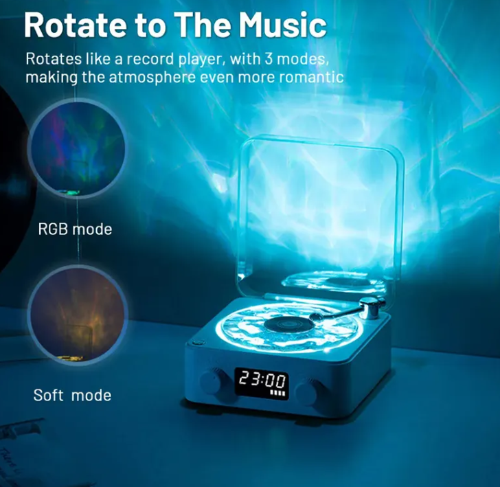 Retro Bluetooth Turntable Speaker